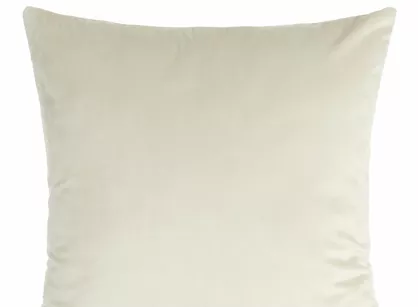 Poszewka welwetowa 45x45 GAJA 1 jednokolorowa kremowa