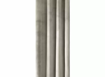 Zasłona gotowa na przelotkach 140x250 PIERRE welwetowa beżowa jednokolorowa