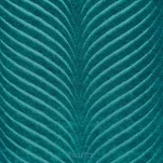 Zasłona gotowa na przelotkach 140x250 LUSSI welwetowa ciemny turkus jednokolorowa z falującym żakardowym wzorem - 7