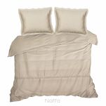 Pościel satynowa 160x200 RETRO 6 beżowa z delikatną koronką z kolekcji NOVA Retro - 3