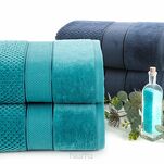 Ręcznik 50x90 JESSI amarantowy z fakturą krateczki i gładką welurową bordiurą 500 g/m2 - 7