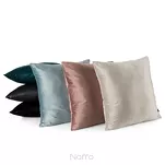 Poszewka welwetowa 45x45 MADIE 2 jednokolorowa beżowa - 2