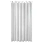 Firana na przelotkach 300x250 KELLY biała o strukturze delikatnego deszczyku z błyszczącą srebrną nicią - 10