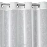 Firana na przelotkach 300x250 KELLY biała o strukturze delikatnego deszczyku z błyszczącą srebrną nicią - 4