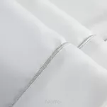 Obrus elegancki 145x350 MADELE biały zdobiony srebrną lamówką - 3