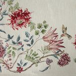 Bieżnik gobelinowy 45x140 1295 naturalny z nicią szenilową zdobiony wzorem kwiatów - 2