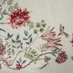 Bieżnik gobelinowy 45x140 1295 naturalny z nicią szenilową zdobiony wzorem kwiatów - 3