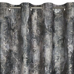 Zasłona na przelotkach 140x250 ESTER welwetowa brązowa z przecieranym wzorem - 4