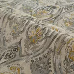 Bieżnik gobelinowy 40x180 BOCONO musztardowy styl barokowy z nicią metaliczną - 4