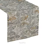 Bieżnik gobelinowy 40x180 BOCONO musztardowy styl barokowy z nicią metaliczną - 4