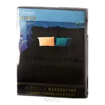 Pościel z makosatyny 160x200 VENUS 1D czarna jednokolorowa z falbanką Premium - 5