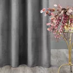 Zasłona na taśmie 135x300 ROSA welwetowa stalowa Design 91 - 7