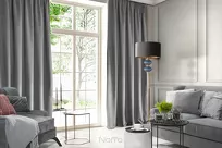 Zasłona na taśmie 135x300 ROSA welwetowa stalowa Design 91 - 11