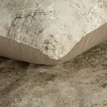 Pościel satynowa 140x200 SPRING 77 jasny brąz beż z wzorem marmurkowym z kolekcji Classic - 2