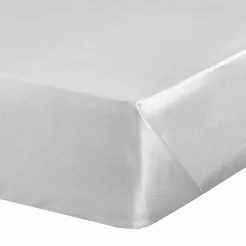 Prześcieradło satyna bawełniana bez gumki NOVA 1 srebrne 180x210