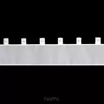 Zazdrostka na szelkach 150x30 SEVILLA biała gładka z kryształkami - 10