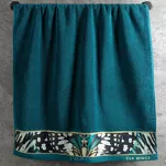 Ręcznik 70x140 EVA 15 Eva Minge czarny zdobiony bordiurą z designerskim wzorem w motyle z kolekcji Premium 500 g /m2 - 6