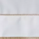 Nakładka elegancka 85x85 MADELE biała zdobiona złotą lamówką - 2