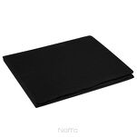 Prześcieradło z satyny bawełnianej z gumką DINA czarne 160x200 z kolekcji Diva Line - 4