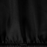 Prześcieradło z satyny bawełnianej z gumką DINA czarne 160x200 z kolekcji Diva Line - 2