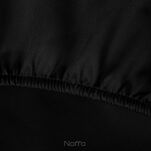 Prześcieradło z satyny bawełnianej z gumką DINA czarne 160x200 z kolekcji Diva Line - 3