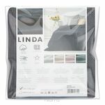 Koc bawełniany 200x220 LINDA granatowy o strukturze wafla - 6