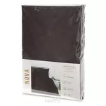 Pościel satynowa 140x200 NOVA 3 jednokolorowa gładka brązowa - 2