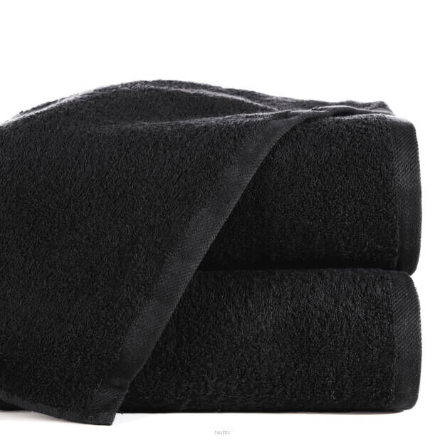 Ręcznik bawełniany 50x100 GŁADKI 2 jednokolorowy czarny
