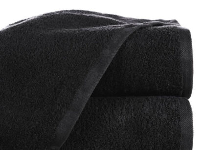 Ręcznik bawełniany 50x100 GŁADKI 2 jednokolorowy czarny