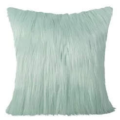 Poszewka z puszystego futerka 818 miętowa 55x55