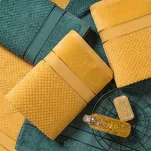 Ręcznik 70x140 JESSI turkusowy z fakturą krateczki i gładką welurową bordiurą 500 g/m2 - 6
