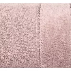 Ręcznik 70x140 MARI ciemna lila z welurową bordiurą w pasy 500 g/m2