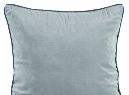 Poszewka welwetowa 60x60 GAJA 2 jednokolorowa szałwiowa obszyta lamówką