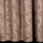 Zasłona na taśmie 135x270 TULIA welwetowa kawowa z szampańskim wzorem wyrazistych liści - 7