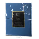 Pościel z makosatyny 220x200 MINGE 2E Eva Minge granatowa z lamówką białą i logo projektantki - 6