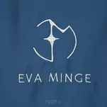 Pościel z makosatyny 220x200 MINGE 2E Eva Minge granatowa z lamówką białą i logo projektantki - 2