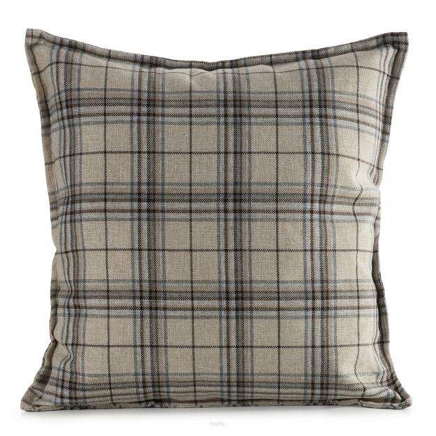 Poszewka na taras 45x45 GARDEN 24B kremowa wodoodporna beżowy wzór kraty