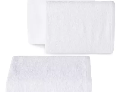 Ręcznik bawełniany 70x140 GŁADKI 1 jednokolorowy biały