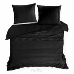 Pościel z makosatyny 160x200 ELEGANT 1B Eva Minge czarna z ozdobną kantą i haftem - 5