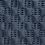 Narzuta welwetowa 220x240 SOFIA 4 granatowa pikowana w dużą gęstą jodełkę - 3