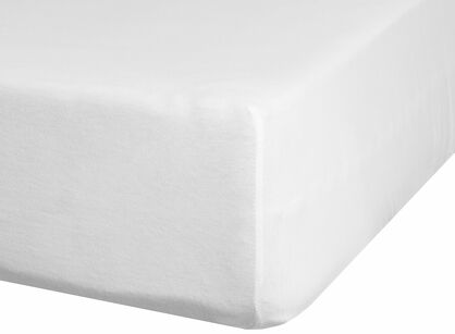 Prześcieradło z satyny bawełnianej z gumką NOVA 3 białe 140x200