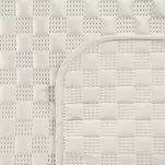Narzuta welwetowa 200x220 SOFIA 4 kremowa pikowana w dużą gęstą jodełkę - 3
