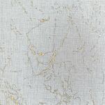 Firana na przelotkach 140x250 MARTA biała z etaminy zdobiona gumowym złotym nadrukiem - 2