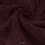 Komplet ręczników EVI Pierre Cardin ciemny burgund zdobione bordiurą w kolorze ręcznika z logo marki z kolekcji Premium - 2