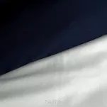 Pościel z makosatyny 160x200 LUNARA biała granatowa z ozdobnym sznurem pasmanteryjnym - 3