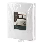 Pościel z makosatyny 160x200 LUNARA biała granatowa z ozdobnym sznurem pasmanteryjnym - 7