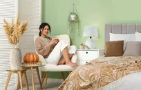 Poszewka dekoracyjna 45x45 BUKLA srebrna jednokolorowa wzór baranka - 3