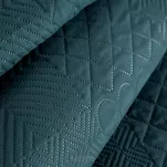Narzuta jednokolorowa 170x210 BONI 5 ciemny turkus pikowana w geometryczny wzór Design 91 - 6