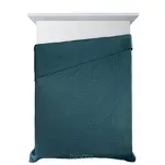 Narzuta jednokolorowa 170x210 BONI 5 ciemny turkus pikowana w geometryczny wzór Design 91 - 4