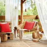 Poszewka na taras 45x45 GARDEN 3 czerwona wodoodporna - 5